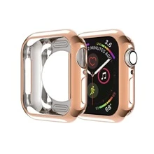 1pc Apple Watch Case, Made Of TPU Material, Fully Wrapped And Protected, Electroplated Luxury Reflective Finish, Suitable For All Apple Watch Models - Rose Gold - View 2