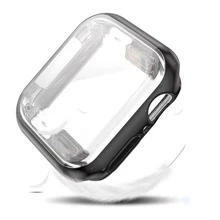 1pc Apple Watch Case, Fully Wrapped In TPU Material, Fully Protected, Electroplated, Luxurious And Highly Reflective, Suitable For All Apple Watch Models - Black - View 3