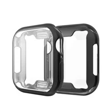 1pc Apple Watch Case, Fully Wrapped In TPU Material, Fully Protected, Electroplated, Luxurious And Highly Reflective, Suitable For All Apple Watch Models - Black - View 2