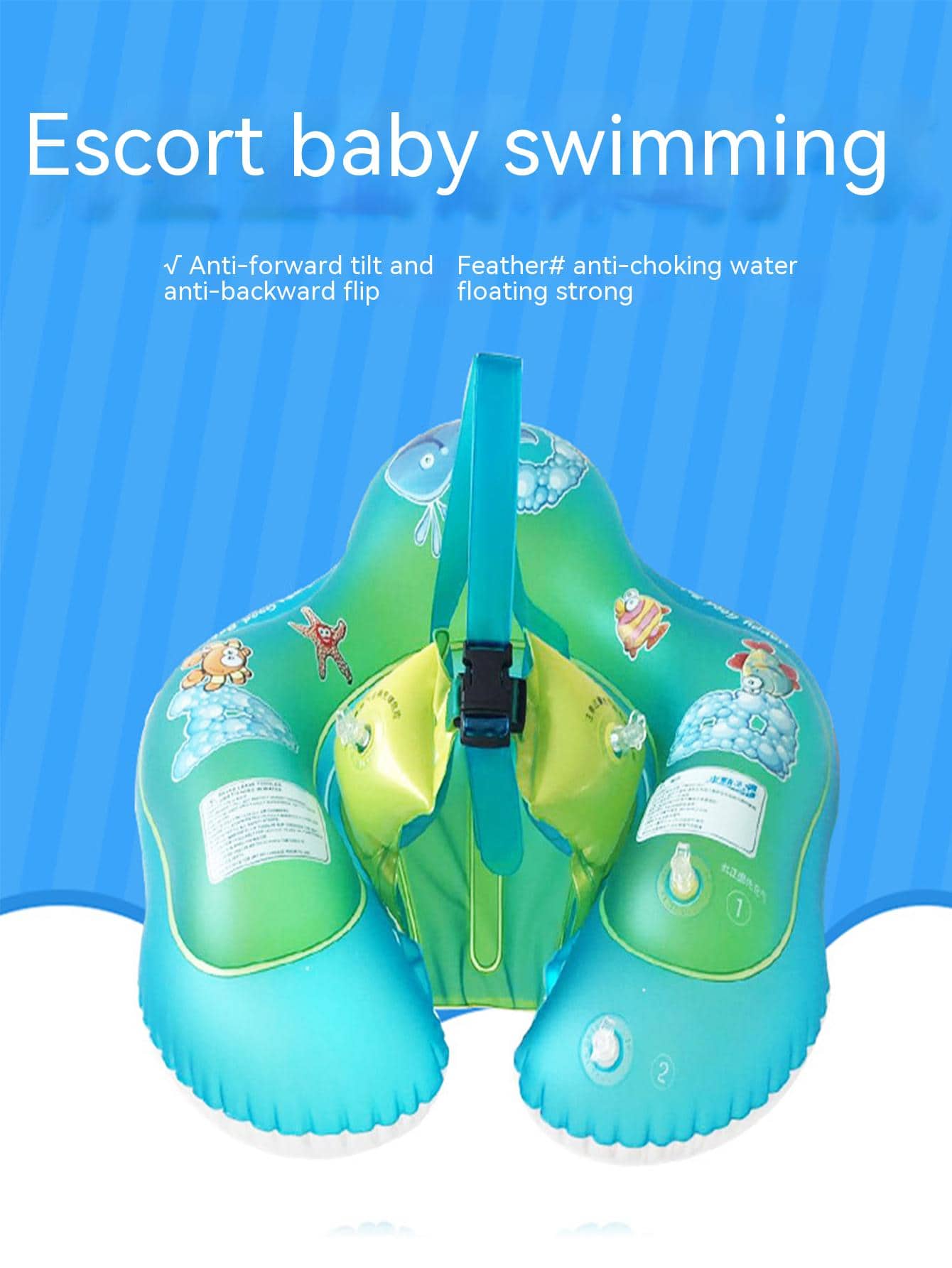 Children Baby Swim Ring 6 Months-3 Years Inflatable Swimming Ring Baby Floating Bathing Tube - Green - View 1