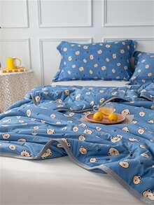 1pc Floral Pattern Duvet Cover, Modern Fabric Home Bedding - Multicolor - View 6