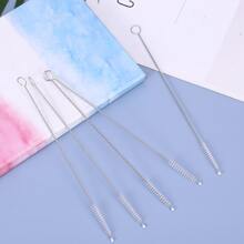 10入組不銹鋼吸管清潔刷