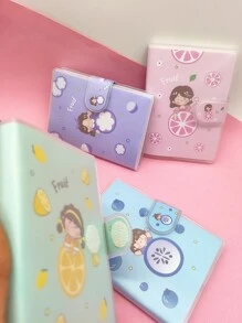 1 Máy tính xách tay họa tiết cô gái hoạt hình có khóa, Nhật ký đa năng sáng tạo Máy tính xách tay cho tài khoản cầm tay - Hồng - Xem 9