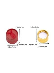 6pcs Simple Style Multicolor Butterfly Design Small Round Ring, Everyday Wear Gift Box - Multicolor - View 4