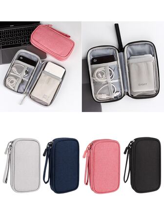 1入組便攜數據線收納袋,便攜數據綫收納袋適合旅行