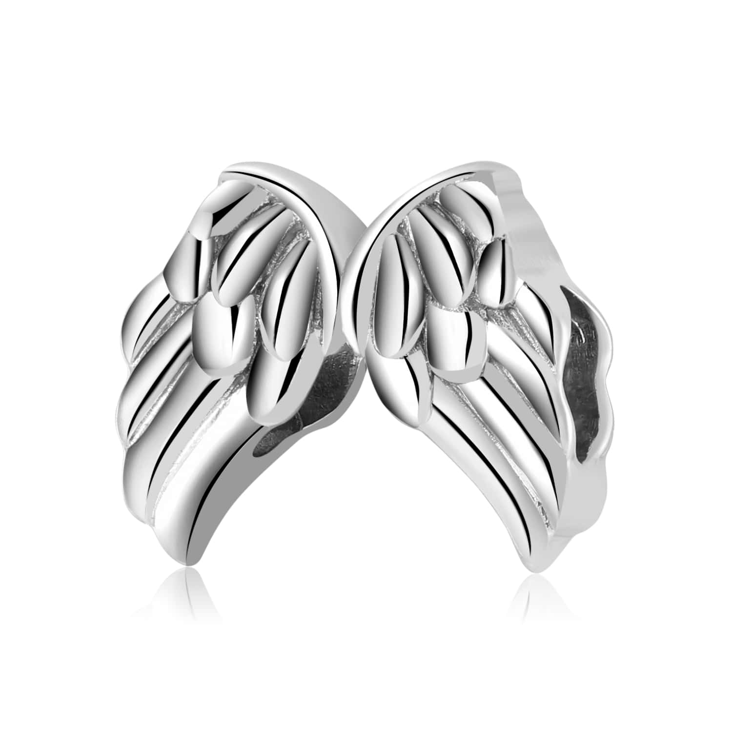 MAGIC CHARMS 1XS925純銀翅膀DIY串珠配件 - 銀色 - 查看 1