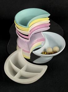 1 Moon Dish Silicone Mold Storage Tray Drip Glue Plaster Mold - White - View 4