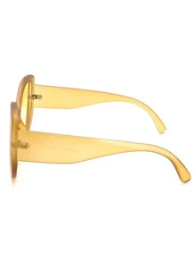 Women Fashion Glasses - Yellow - View 4