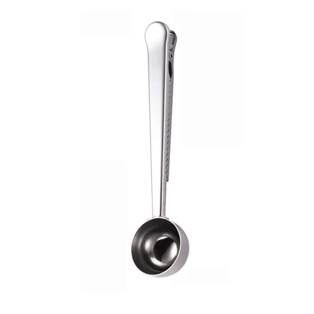 1pc Silver Coffee Measuring Spoon Clip - Silver - View 1