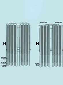 1入組法式素色遮光窗簾 - 白色 - 查看 2