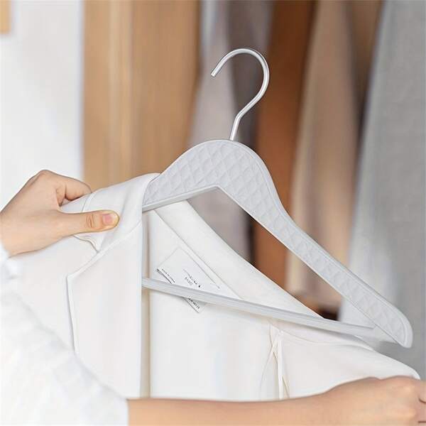 9pcs/set Lightweight Luxury And Simple Aluminum Hooked Thick Clothes Hangers for Sale Australia