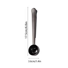 Black Coffee Measuring Spoon Clip School Supplies Back To School - Black - View 4