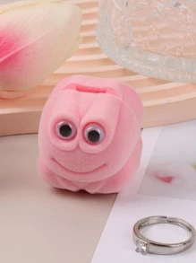 rosado de rana de dibujos animados príncipe Anillo de compromiso Caja - Rosa - Ver 8