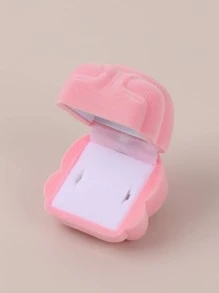 rosado de rana de dibujos animados príncipe Anillo de compromiso Caja - Rosa - Ver 10