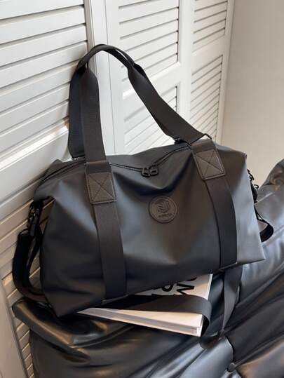 Solid Color Large Capacity Travel Bag For Waterproof & Minimalist Men's & Women's Luggage Storage Handbag Handbags Hand Bag Hand Bags Gym Bag For Holiday Outdoor Weekend Bag For Business Vacation Hospital Back To School For Men And Women Unisex Student Back To School School Bag Travel Essentials Travel Organizer For Beach Summer Vacation For Suitcase Overnight Bag Duffle Bag Duffel Bag For Luggage Carry On Bag College Bag Luggage Bags Weekender Bag Hospital Bag Winter