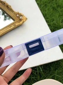 1 Miếng Đơn giản & Thuận tiện Tối giản Trong suốt Hộp đồ trang sức Với Nhiều Lưới Đối với Hoa tai , Nhẫn Hằng ngày Qủa tặng - trắng - Xem 4