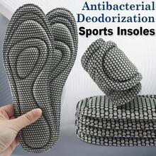 Memory Foam Insoles For Shoes Men Women Nano Antibacterial Massage Sport Insole For Feet Shoe Sole Running Accessories,Shoes And Boots Accessories Insulation,Galentines,Puppy,Carnival,Party Decorations,Shoe,Spring Summer Picks,Brides Maid Gifts,Room,Bedroom Decor,Beach,Travel,For Men,For Women,Vacation,Cute Stuff - Grey - View 1