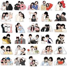 60pcs Love Creative Cặp đôi Hình dán Đối với Sổ tay , Học tập Công cụ , Các hoạt động ngoài trời Và Buổi tiệc Đồ trang trí - Nhiều màu - Xem 3