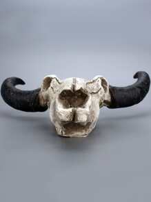 1 pieza de decoración colgante de pared con esqueleto de toro de resina simulada, adorno colgante de esqueleto de animal estilo nórdico, apto para decoración de hogar y arte - Multicolor - Ver 7