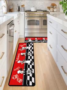1 pieza Alfombra para cocina patrón cocinero - Multicolor - Ver 1