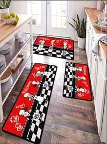 1 pieza Alfombra para cocina patrón cocinero - Multicolor - Ver 2