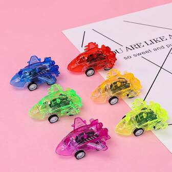 2入組迴力飛機玩具，迷你戰鬥機玩具，給 3-6 歲幼兒禮物（顏色隨機）