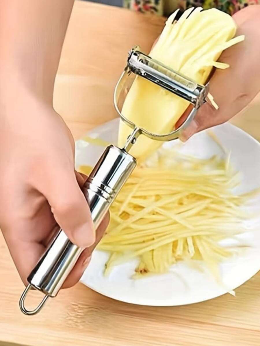 1入組不銹鋼削皮刀 - 銀色 - 查看 1