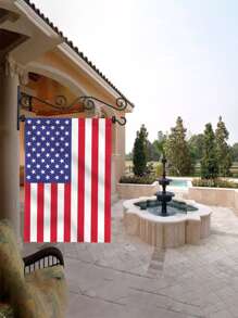 LAI FION 1入組不銹鋼花園旗幟素色花園旗幟壁掛