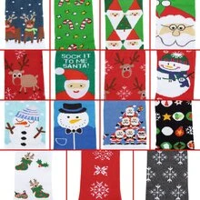 15 Pairs Crew Christmas Holiday Socks, Cozy Funny Cotton Knit Xmas Soft Socks,Colorful Festive Design for Man Woman Girls Winter Novelty Christmas Gifts with Gift Box - 紅色 - 查看 2