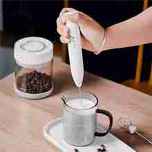 USB Charging Frother And Wireless Coffee Egg Cream Milk Whisk RANDOM COLOR - Multicolor - View 1