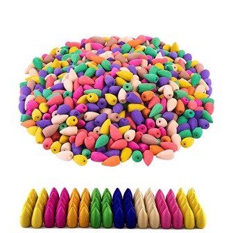 25/50/100/200 st. Bakåtflödesrökelse, Agarwood, Ros, Jasmin, Körsbär, Lavendel, Drakblod, Citron, Grönt te-dofter för hemmets doftbrännare