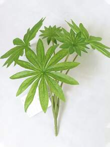 1pc 22cm/8.66 Inches Artificial Plant Ravenala Madagascariensis Wall Decor Plastic Foliage Green Leaf Without Basin - Apricot - View 3