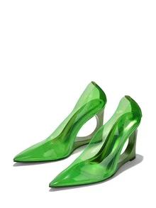 Ara Women's Pointed Toe High Heels - 青檸色 - 查看 3