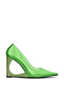 Ara Women's Pointed Toe High Heels - 青檸色 - 查看 2