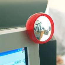 Office Supplies Cubicle Personal Safety Computer Rearview Mirror Random Color - 彩色 - 查看 3