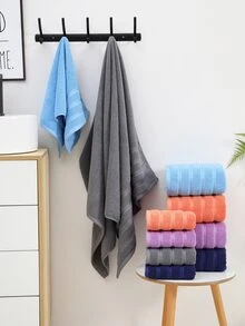 1 Miếng Dày & Hấp thụ Vật dụng trong nhà Khăn tắm - Màu xanh hải quân - Xem 3