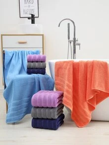 1 Miếng Dày & Hấp thụ Vật dụng trong nhà Khăn tắm - Màu xanh hải quân - Xem 6