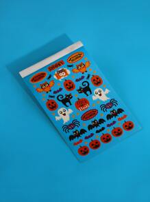 Cuốn sách hình dán phù thủy Halloween dành cho trẻ em DIY 6 trang - Nhiều màu - Xem 4