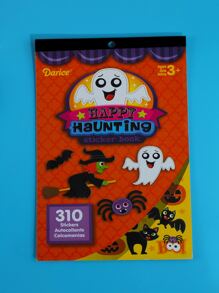 Cuốn sách hình dán phù thủy Halloween dành cho trẻ em DIY 6 trang - Nhiều màu - Xem 2