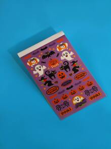 Cuốn sách hình dán phù thủy Halloween dành cho trẻ em DIY 6 trang - Nhiều màu - Xem 5