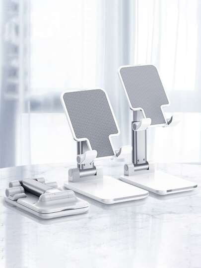 1/2 قطع حامل هاتف محمول قابل للتعديل وشامل للهواتف والأجهزة اللوحية، حامل هاتف محمول محمول للطاولة