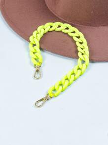 Yogodlns Bolso de mano con cadena Reemplazo asa - Verde Lima - Ver 1