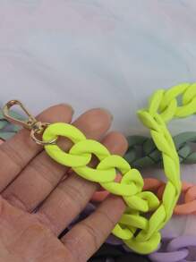 Yogodlns Bolso de mano con cadena Reemplazo asa - Verde Lima - Ver 2