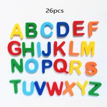 1 Stück Zufällig gemischt Farbe Set Von 26 Buchstabe Plastik Magnete , Frühpädagogisch Lernen Schreibwaren für Kinder , Geeignet für Kindergarten Lehrer , Schule Lehren , Arbeit Sitzung , Multifunktional , Stock Tafel , Zuhause Dekor, und Kühlschrank