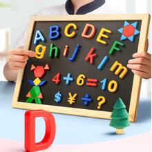1 Stück Zufällig gemischt Farbe Set Von 26 Buchstabe Plastik Magnete , Frühpädagogisch Lernen Schreibwaren für Kinder , Geeignet für Kindergarten Lehrer , Schule Lehren , Arbeit Sitzung , Multifunktional , Stock Tafel , Zuhause Dekor, und Kühlschrank