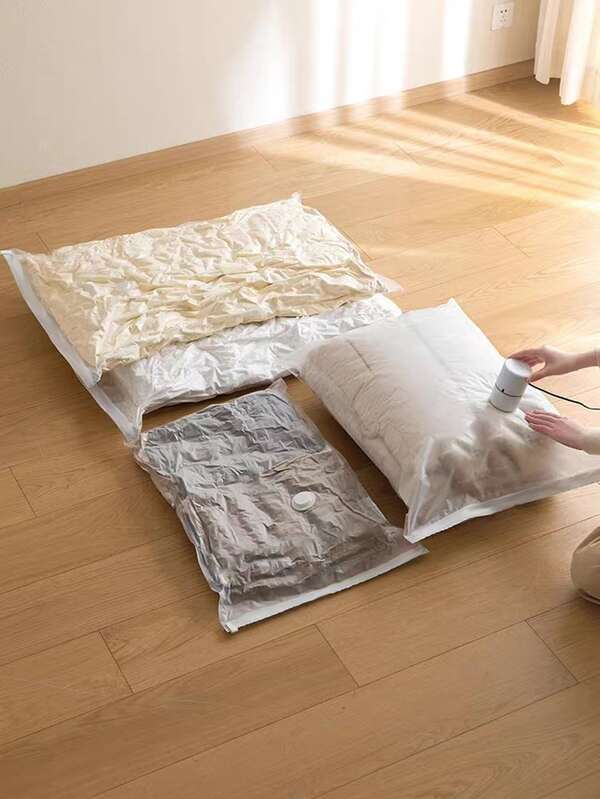 1 件透明真空压缩袋用于旅行衣服毯子存储，衣服密封袋收纳袋装饰秋季装饰节日装饰房间装饰家居装饰秋季装饰卧室装饰