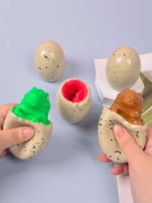 1 件/4 件随机颜色挤压恐龙蛋杯通风玩具，恐龙杯挤压玩具恶作剧礼物，橡胶玩具，玩具和游戏，儿童户外玩具，Tpr，橡胶玩具，儿童益智玩具，婴儿玩具，夏季玩具，9 岁女孩玩具 - 彩色 - 查看 2