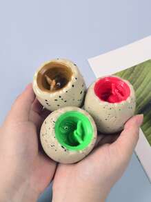1 件/4 件随机颜色挤压恐龙蛋杯通风玩具，恐龙杯挤压玩具恶作剧礼物，橡胶玩具，玩具和游戏，儿童户外玩具，Tpr，橡胶玩具，儿童益智玩具，婴儿玩具，夏季玩具，9 岁女孩玩具 - 彩色 - 查看 4