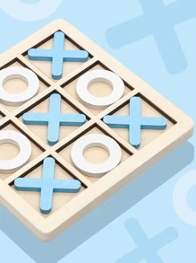 10 件实木井字棋盘游戏 - 非常适合后院娱乐和家庭游戏乐趣！ - 藍色 - 查看 5