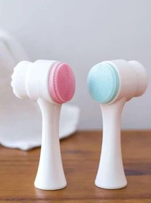 1 Silicone Mặt Rửa Người dọn dẹp Lỗ chân lông Mềm mại Tóc Làm sạch Bàn chải rửa mặt - Xem 9